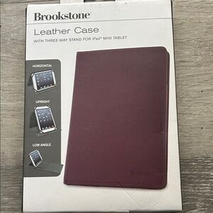 Brookstone Leather Tablet Case - Rich Purple